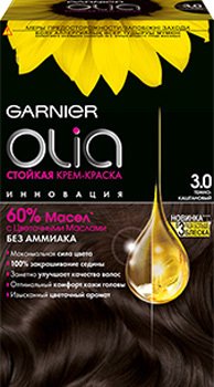 

Крем-краска для волос Garnier Olia 3.0 темно-каштановый