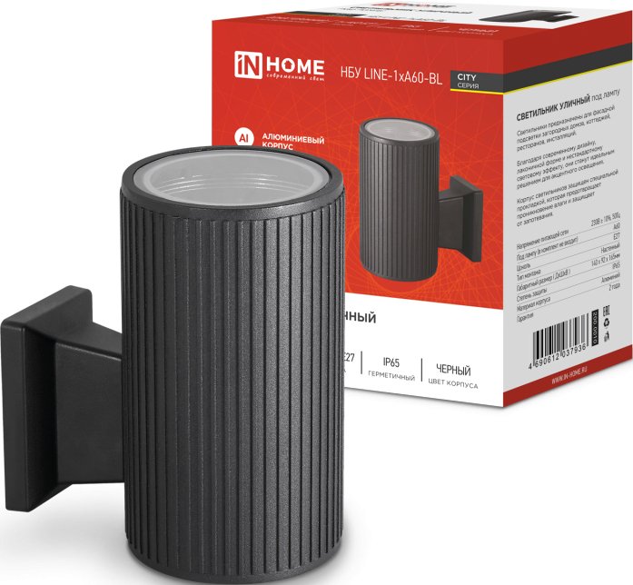 

Садовый светильник In Home НБУ LINE-1xA60-BL