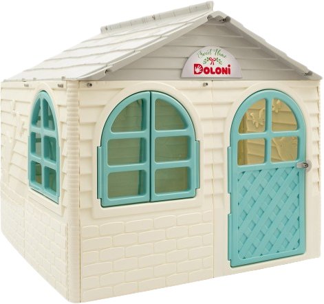 

Игровой домик Doloni-Toys 02550/5 (белый/голубой)