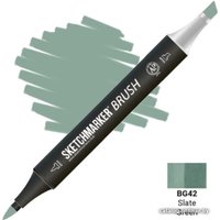 Маркер художественный Sketchmarker Brush Двусторонний BG42 SMB-BG42 (зеленый сланец) в Солигорске