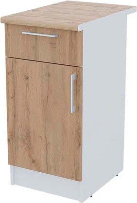 

Шкаф напольный Горизонт Настя 400 с ящиком (дуб вотан)