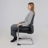 Офисный стул AksHome TAX (сетка/ткань, черный/хром) в Гомеле