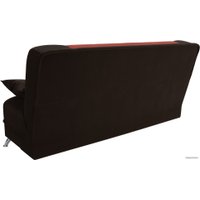 Диван Лига диванов Анна 110683 (микровельвет, коралловый/коричневый)