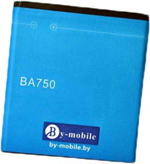 

Аккумулятор для телефона By-mobile совместим с Sony Ericsson BA750
