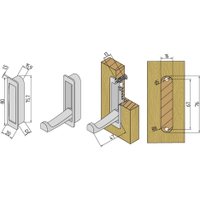 Крючок мебельный Boyard Fantom SBS12/1500