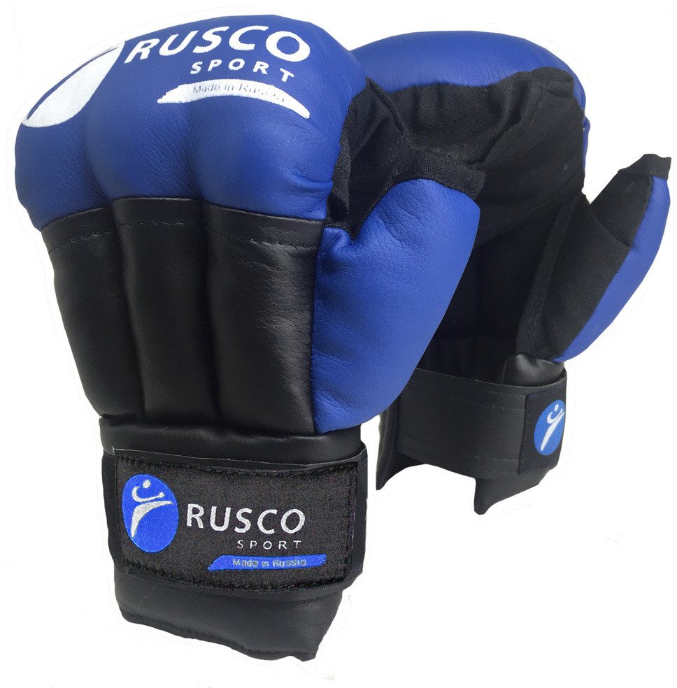 

Тренировочные перчатки Rusco Sport Классик (M/8oz, синий)