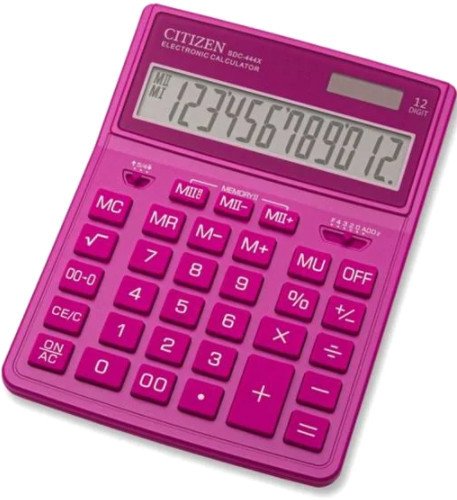 

Бухгалтерский калькулятор Citizen SDC-444 XRPKE (розовый)