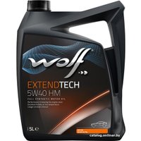 Моторное масло Wolf ExtendTech 5W-40 HM 5л
