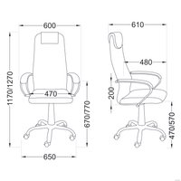 Офисное кресло Алвест AV 138 CH (экокожа, серый)