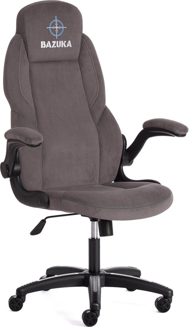 

Игровое (геймерское) кресло TetChair Bazuka (флок, серый/серый перфорированный)