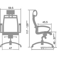  Metta SkyLine S-2 B,Pl, CSk-10 (резиновые ролики, белый)