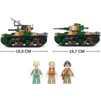 Конструктор Sluban Армия. Танк M38-B1107 (563эл)