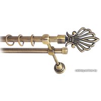 Карниз для штор Lm Decor Веер (антик, гладкая, 2м 16мм, 2 ряда)