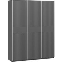 Шкаф-купе Трия Оскар Хилтон Т2 1800 271087 (ручка серебро/серый графит/графит матовый)