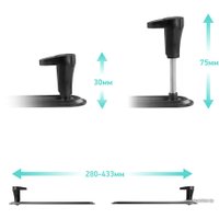 Кронштейн для телевизора Onkron A2V (черный)