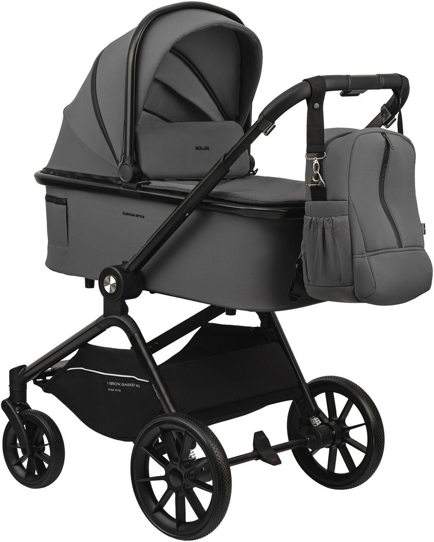 

Универсальная коляска Indigo Solar (3 в 1, серый)