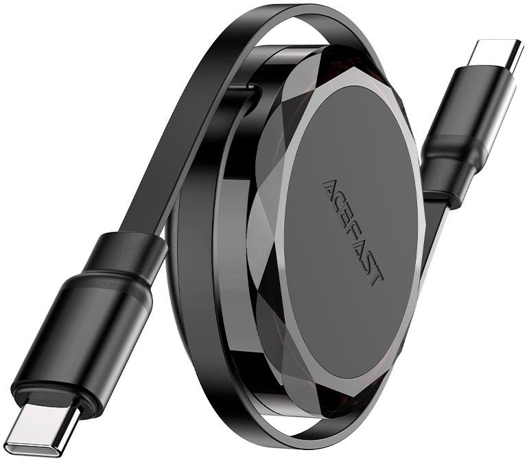 

Кабель AceFast C13-03 USB Type-C - USB Type-C (0.8 м, черный)