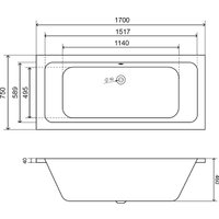 Ванна Lauter Olympia 170x75 21100075