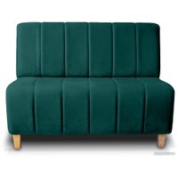 Диван Brioli Руди полоса двухместный (V10-бирюзовый)