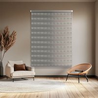 Шторы день-ночь Sundays Home Лайнс 85х160 (светло-серый)