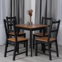 Кухонный стол TetChair Sonata Lux 75x75x75 (антик/черный)