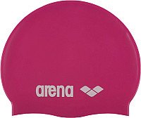 

Шапочка для плавания ARENA Classic Silicone Jr 91670 91 (fuchsia/white)