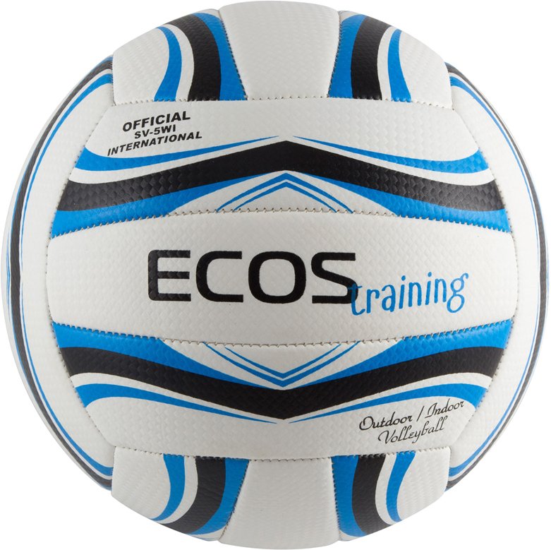 

Волейбольный мяч Ecos Training 998196 (5 размер, белый/синий/черный)