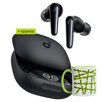 Anker Soundcore Liberty 4 Pro (черный матовый) + кружка сувенирная
