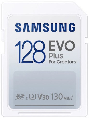 

Карта памяти Samsung EVO Plus Full-Size SDXC Card 128GB