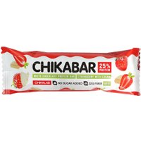 Протеиновый батончик Chikalab Клубника со сливками глазированный белым шоколадом (60 г)