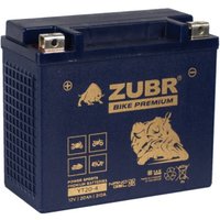 Мотоциклетный аккумулятор Zubr Premium YT20-4 L+ (20 А·ч)
