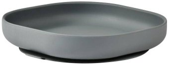 Тарелка для кормления Beaba Assiette Silicone 913550 (Mineral Grey)