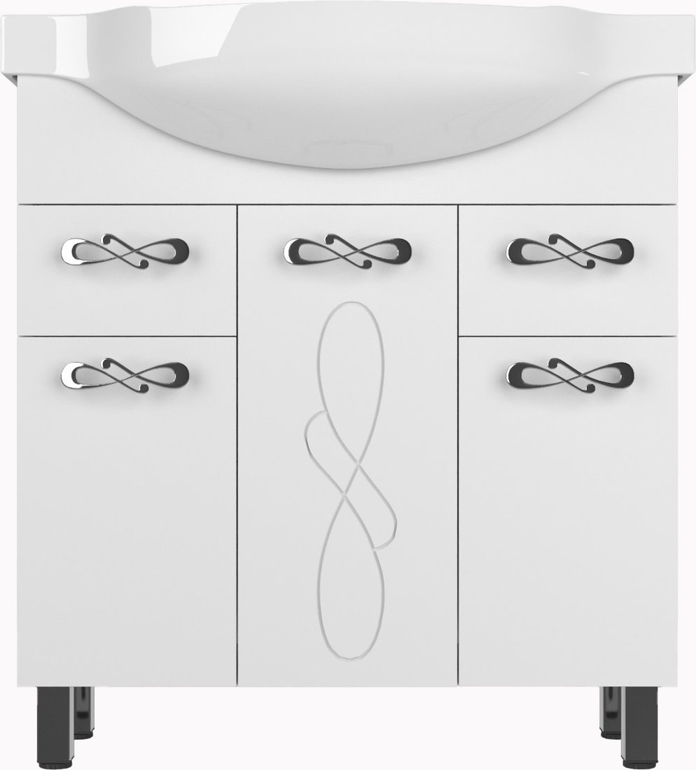 

Style Line Тумба под умывальник Венеция 85см 2 ящика (для классической раковины)