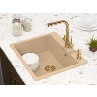 Дозатор для моющего средства Paulmark Kraft D003-BG (брашированное золото)