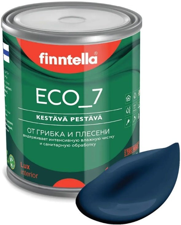 

Краска Finntella Eco 7 Keskiyo F-09-2-1-FL002 0.9 л (темно-синий)