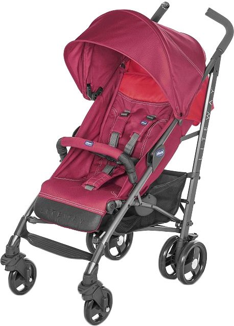 

Коляска прогулочная «трость» Chicco Lite Way 3 Top (red berry)