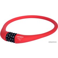 Тросовый велосипедный замок HQBC Silico (красный)