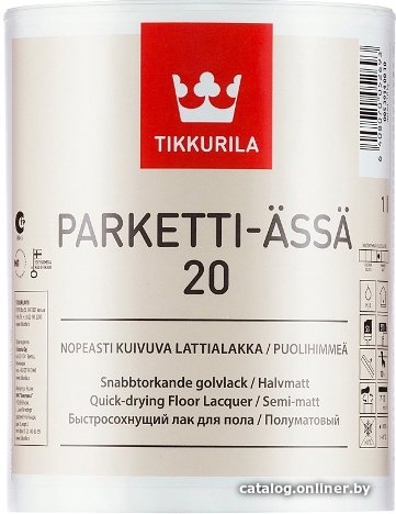 Лак Tikkurila Parketti Assa 1 л (полуматовый)