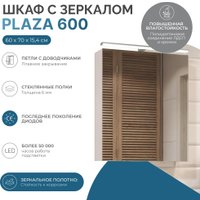 Vigo Шкаф с зеркалом навесной Plaza 600 со светильником