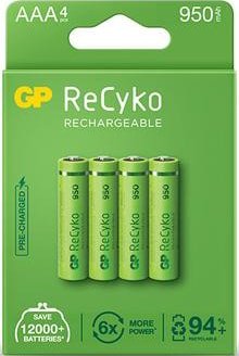 

Аккумулятор GP ReCyko AAA 950mAh 4шт