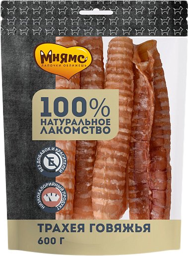 

Лакомство для собак Мнямс Трахея говяжья 600 г