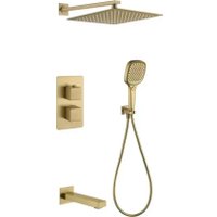 Душевая система  Grocenberg GB5050 с термостатом (золото матовый)