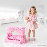 Кроватка для кукол Leader Toys Diamond Princes c царским балдахином 72219 (розовый)