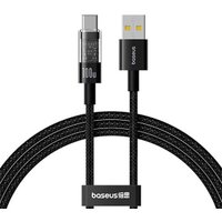 Кабель Baseus Gem Fast-Charging Data Cable USB Type-A - USB Type-C (1 м, черный)