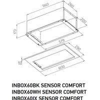 Кухонная вытяжка Meferi INBOX60BK Sensor Comfort