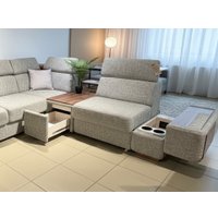 П-образный диван Треви Карат Люкс (серый)