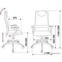 Офисное кресло Бюрократ KB-8 TW-01 TW-11 (черный)