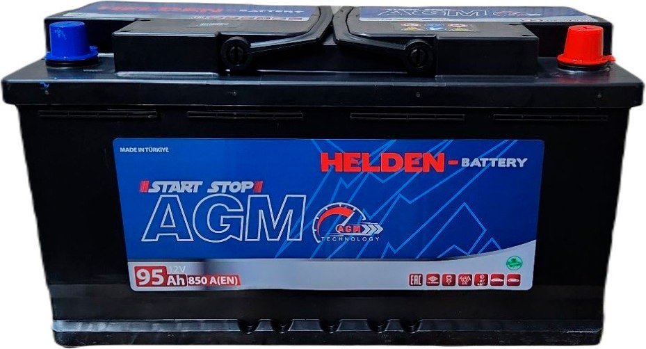 

Автомобильный аккумулятор Helden AGM R+ (95 А·ч)