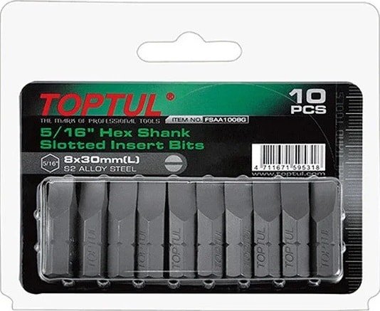 

Набор бит Toptul FSAA105EG (10 предметов)