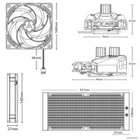 Жидкостное охлаждение для процессора Arctic Liquid Freezer II 280 ACFRE00066B